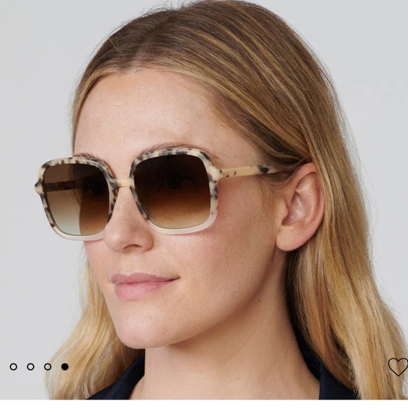 KREWE Accessories Krewe Margot Sunglasses Matte Oyster To Crystal